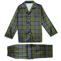 ScotsTee Shop Scottish McDonald of Clan Ranald Ancient Tartan Pajama Satin Velvet Flannel Pajama Set