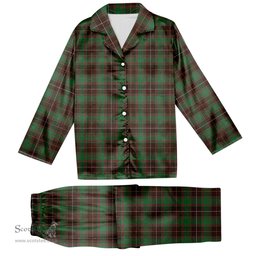 ScotsTee Shop Scottish McFie Hunting Modern Tartan Pajama Satin Velvet Flannel Pajama Set