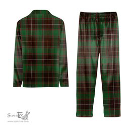 ScotsTee Shop Scottish McFie Hunting Modern Tartan Pajama Satin Velvet Flannel Pajama Set