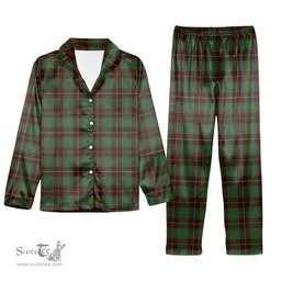 ScotsTee Shop Scottish McFie Hunting Modern Tartan Pajama Satin Velvet Flannel Pajama Set