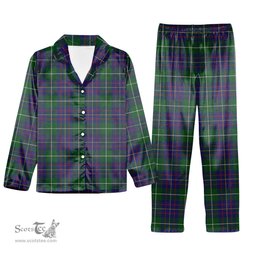 ScotsTee Shop Scottish McIntyre Inglis Tartan Pajama Satin Velvet Flannel Pajama Set