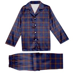 ScotsTee Shop Scottish McLaine of Lochbuie Tartan Pajama Satin Velvet Flannel Pajama Set