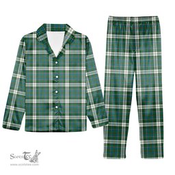 ScotsTee Shop Scottish McInnes Dress Ancient Tartan Pajama Satin Velvet Flannel Pajama Set