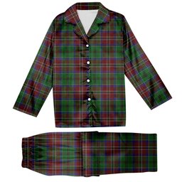 ScotsTee Shop Scottish McCulloch Tartan Pajama Satin Velvet Flannel Pajama Set