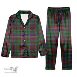 ScotsTee Shop Scottish McCulloch Tartan Pajama Satin Velvet Flannel Pajama Set