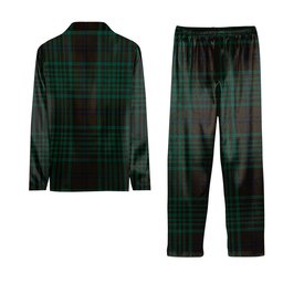 ScotsTee Shop Scottish McGillivray Hunting Modern Tartan Pajama Satin Velvet Flannel Pajama Set