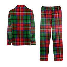 ScotsTee Shop Scottish McCullough Tartan Pajama Satin Velvet Flannel Pajama Set