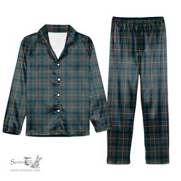 ScotsTee Shop Scottish McConnell Modern Tartan Pajama Satin Velvet Flannel Pajama Set