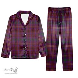 ScotsTee Shop Scottish McCall (Caithness) Tartan Pajama Satin Velvet Flannel Pajama Set
