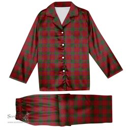 ScotsTee Shop Scottish McNab Modern Tartan Pajama Satin Velvet Flannel Pajama Set