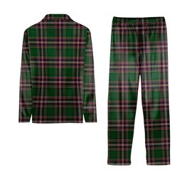 ScotsTee Shop Scottish McFarlane Hunting Tartan Pajama Satin Velvet Flannel Pajama Set