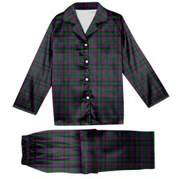 ScotsTee Shop Scottish McLachlan Hunting Tartan Pajama Satin Velvet Flannel Pajama Set
