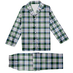 ScotsTee Shop Scottish McNaughton Dress Ancient Tartan Pajama Satin Velvet Flannel Pajama Set