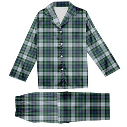 ScotsTee Shop Scottish McKenzie Dress Ancient Tartan Pajama Satin Velvet Flannel Pajama Set