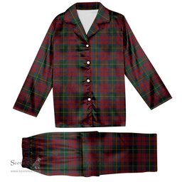 ScotsTee Shop Scottish McCarthy Old Tartan Pajama Satin Velvet Flannel Pajama Set