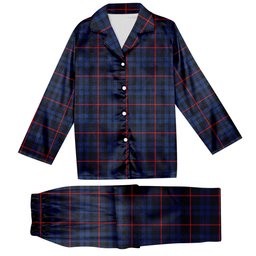 ScotsTee Shop Scottish McCorquodale Modern Tartan Pajama Satin Velvet Flannel Pajama Set