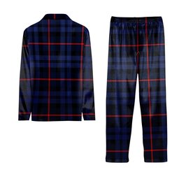 ScotsTee Shop Scottish McCorquodale Modern Tartan Pajama Satin Velvet Flannel Pajama Set