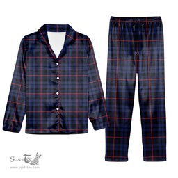 ScotsTee Shop Scottish McCorquodale Modern Tartan Pajama Satin Velvet Flannel Pajama Set