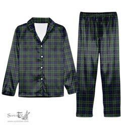 ScotsTee Shop Scottish McNeil of Colonsay Tartan Pajama Satin Velvet Flannel Pajama Set