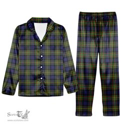 ScotsTee Shop Scottish McLaren Modern Tartan Pajama Satin Velvet Flannel Pajama Set