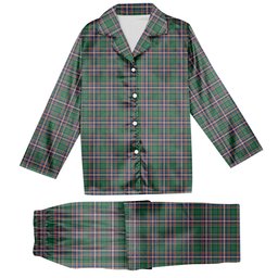 ScotsTee Shop Scottish McFarland Hunting Ancient Tartan Pajama Satin Velvet Flannel Pajama Set