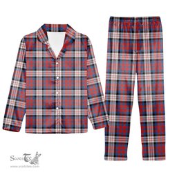 ScotsTee Shop Scottish McDonald Dress Irish Ancient Tartan Pajama Satin Velvet Flannel Pajama Set