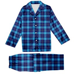 ScotsTee Shop Scottish McKerrell Tartan Pajama Satin Velvet Flannel Pajama Set