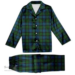 ScotsTee Shop Scottish McKie Tartan Pajama Satin Velvet Flannel Pajama Set