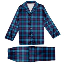 ScotsTee Shop Scottish McCorquodale SC Tartan Pajama Satin Velvet Flannel Pajama Set
