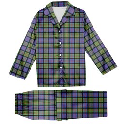 ScotsTee Shop Scottish McDonald Ancient Tartan Pajama Satin Velvet Flannel Pajama Set