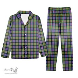 ScotsTee Shop Scottish McDonald Ancient Tartan Pajama Satin Velvet Flannel Pajama Set