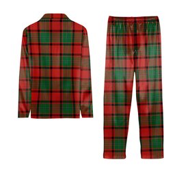 ScotsTee Shop Scottish McPhail Ancient Tartan Pajama Satin Velvet Flannel Pajama Set
