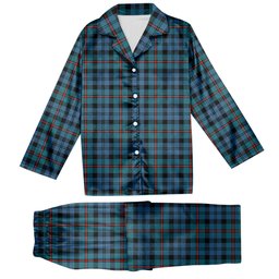 ScotsTee Shop Scottish McCorquodale Ancient Tartan Pajama Satin Velvet Flannel Pajama Set
