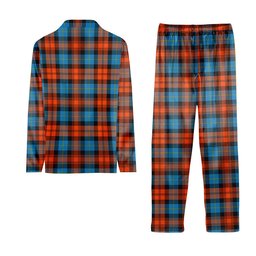ScotsTee Shop Scottish McLachlan Ancient Tartan Pajama Satin Velvet Flannel Pajama Set