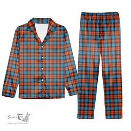 ScotsTee Shop Scottish McLachlan Ancient Tartan Pajama Satin Velvet Flannel Pajama Set