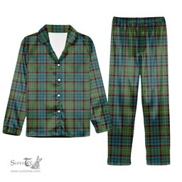 ScotsTee Shop Scottish McNeacail Hunting Ancient Tartan Pajama Satin Velvet Flannel Pajama Set