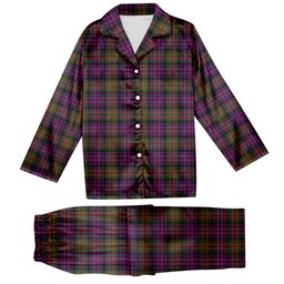 ScotsTee Shop Scottish McDonald Modern Tartan Pajama Satin Velvet Flannel Pajama Set