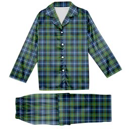 ScotsTee Shop Scottish McNeil of Barra Ancient Tartan Pajama Satin Velvet Flannel Pajama Set