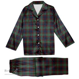 ScotsTee Shop Scottish McNeacail Hunting Modern Tartan Pajama Satin Velvet Flannel Pajama Set
