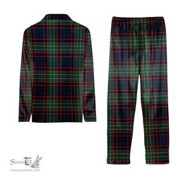 ScotsTee Shop Scottish McNeacail Hunting Modern Tartan Pajama Satin Velvet Flannel Pajama Set
