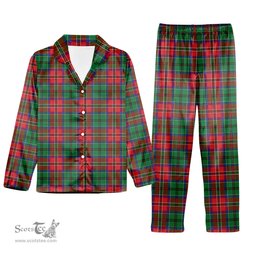ScotsTee Shop Scottish McCulloch SC Tartan Pajama Satin Velvet Flannel Pajama Set