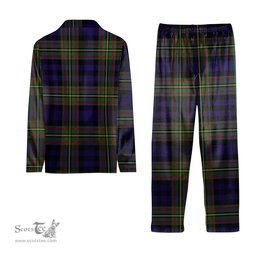 ScotsTee Shop Scottish McClelland Tartan Pajama Satin Velvet Flannel Pajama Set