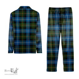 ScotsTee Shop Scottish McNeil of Barra Tartan Pajama Satin Velvet Flannel Pajama Set