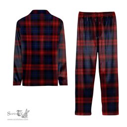 ScotsTee Shop Scottish McLaughlin Tartan Pajama Satin Velvet Flannel Pajama Set