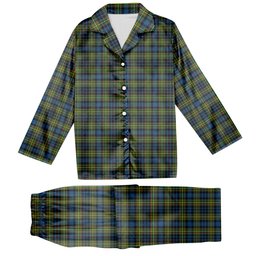 ScotsTee Shop Scottish McLellan Ancient Tartan Pajama Satin Velvet Flannel Pajama Set