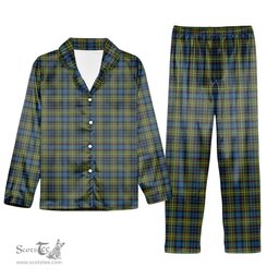 ScotsTee Shop Scottish McLellan Ancient Tartan Pajama Satin Velvet Flannel Pajama Set