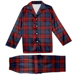 ScotsTee Shop Scottish McLachlan Modern Tartan Pajama Satin Velvet Flannel Pajama Set
