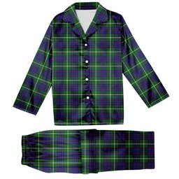 ScotsTee Shop Scottish McIntyre Hunting Modern Tartan Pajama Satin Velvet Flannel Pajama Set