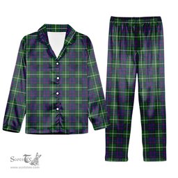 ScotsTee Shop Scottish McIntyre Hunting Modern Tartan Pajama Satin Velvet Flannel Pajama Set