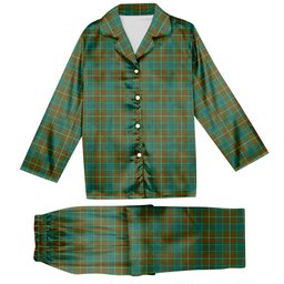 ScotsTee Shop Scottish McConnell Ancient Tartan Pajama Satin Velvet Flannel Pajama Set